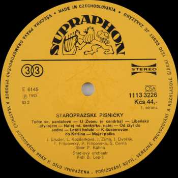 LP Various: Staropražské Písničky