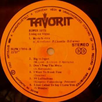 LP Various: Super Hits Living On Video