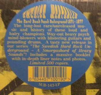 LP Various: Swedish Meatballs The Hard Rock Psych Underground 1971 - 1977