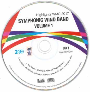 2CD Various: Symphonic Wind Band Volume 1 Highlights WMC 2017