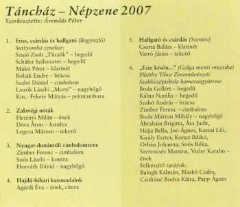 CD Various: Táncház - Népzene 2007 / Hungarian Dance House - Folk Music DIGI