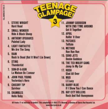 4CD/Doos Various: Teenage Glampage! (80 Glambusters Rockers, Shockers And Teenyboppers From The 70's!)