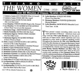 CD Various: Tejano Roots: The Women (1946-1970)