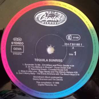 LP Various: Tequila Sunrise - Original Motion Picture Soundtrack