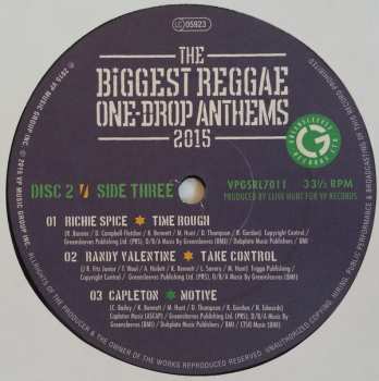 2LP Various: The Biggest Reggae One-Drop Anthems 2015