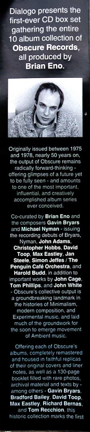 10CD/Doos Various: The Complete Obscure Records Collection 1975-1978 LTD