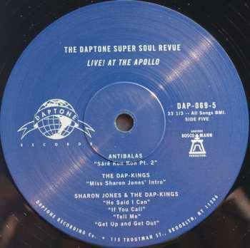 3LP Various: The Daptone Super Soul Revue Live! At The Apollo