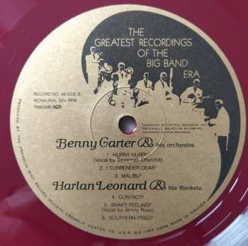 2LP/Doos Various: The Greatest Recordings Of The Big Band Era 49/50 (2xLP + BOX + BOOKLET) (ČERVENÉ DESKY)