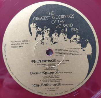 2LP/Doos Various: The Greatest Recordings Of The Big Band Era 49/50 (2xLP + BOX + BOOKLET) (ČERVENÉ DESKY)