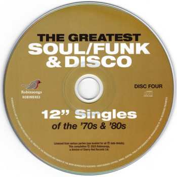 4CD/Doos Various: The Greatest Soul/Funk & Disco 12" Singles Of The '70s & '80s