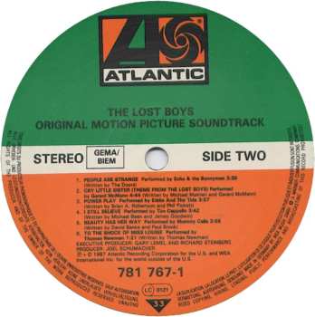 LP Various: The Lost Boys (Original Motion Picture Soundtrack)