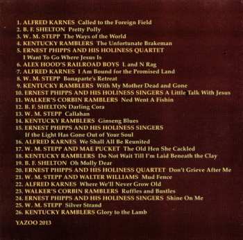 CD Various: The Music Of Kentucky Vol. 1 (Early American Rural Classics 1927-37)