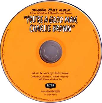 CD Various: A Decca Broadway Original Cast Album "You're A Good Man Charlie Brown"