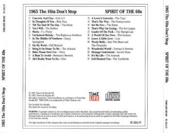 CD Various: The Spirit Of The 60s (1965 The Hits Don't Stop)