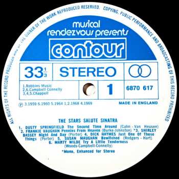 LP Various: The Stars Salute Sinatra