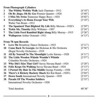 CD Various: The Wibbly Wobbly Walk - Novelty Numbers From The Original Phonograph Cylinders And 78's