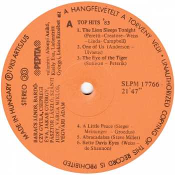 LP Various: Top Hits '83