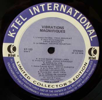 LP Various: Vibrations Magnifiques - 22 Chansons Vedettes Originales