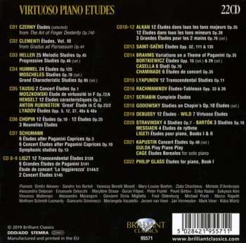 22CD/Doos Various: Virtuoso Piano Etudes