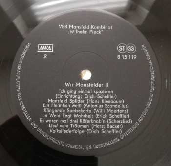 LP Various: Wir Mansfelder (Volkskünstler Des Mansfelder Landes Singen Und Musizieren)