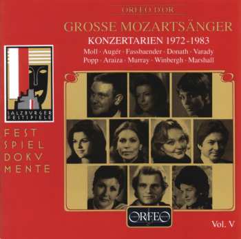 Album Various: Große Mozartsänger Vol. 5 (Konzertarien 1972-1983)