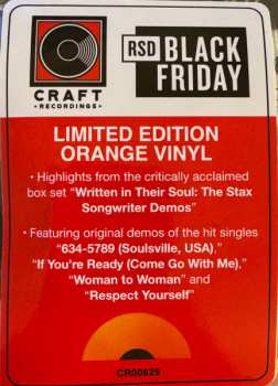 LP Various: Written In Their Soul (The Hits: The Stax Songwriter Demos) CLR | LTD