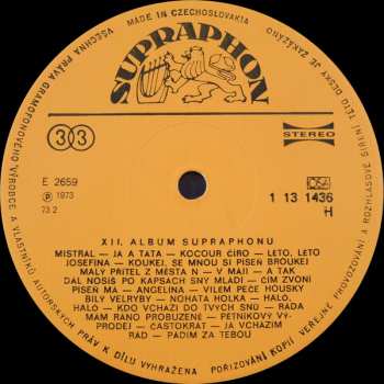LP Various: XII. Album Supraphonu