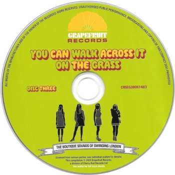 3CD Various: You Can Walk Across It On The Grass (The Boutique Sounds Of Swinging London)