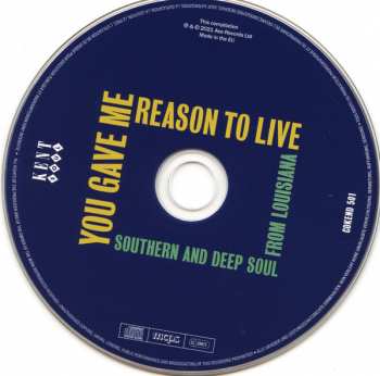 CD Various: You Gave Me Reason To Live (Southern And Deep Soul From Louisiana)
