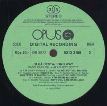 LP Vašo Patejdl: Dlhá Cesta / Long Way
