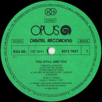 LP Vašo Patejdl: You Still Are You