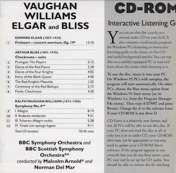 CD Sir Edward Elgar: Symphony No. 4, Froissart And Checkmate Suite