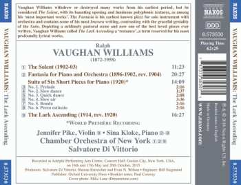 CD Ralph Vaughan Williams: The Lark Ascending / Suite Of Six Short Pieces / The Solent / Fantasia