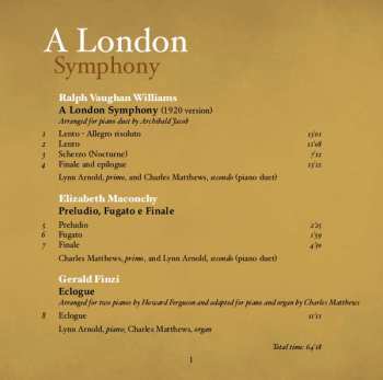 CD Ralph Vaughan Williams: A London Symphony