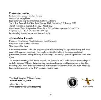 CD Ralph Vaughan Williams: A London Symphony