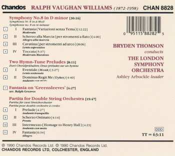 CD The London Symphony Orchestra: Symphony No.8 In D Minor / Partita For Double String Orchestra / Fantasia On Greensleeves / Two Hymn-Tune Preludes