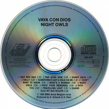CD Vaya Con Dios: Night Owls
