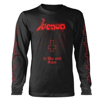 Merch Venom: T-shirt Met Lange Mouwen At War With Satan (red)