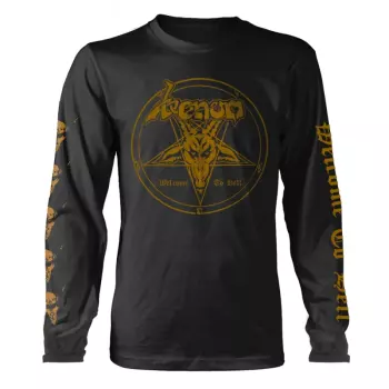 Tričko S Dlouhým Rukávem Welcome To Hell (gold)