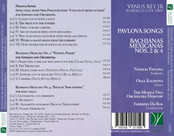 CD Musica Viva Chamber Orchestra: Pavlova Songs, Bachianas Mexicanas Nos. 2 & 4