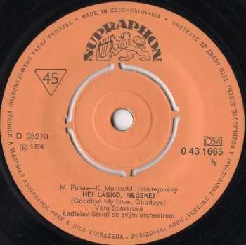 SP Věra Špinarová: Grandhotel U Tří Strun • Hej Lásko, Nečekej