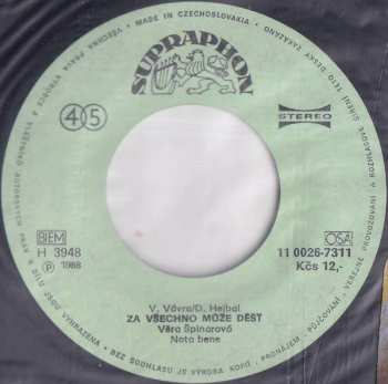 SP Věra Špinarová: Zavolej • Za Všechno Může Déšť