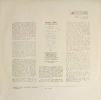 2LP Giuseppe Verdi: Реквием