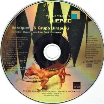 CD Verequete E O Conjunto Uirapurú: Carimbó - Dance Music From Pará, Amazonia / Brazil