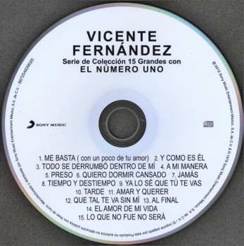CD Vicente Fernandez: 15 Grandes Con El Número 1
