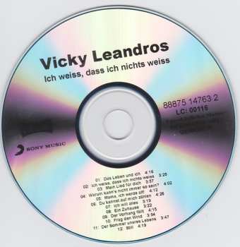 CD Vicky Leandros: Ich Weiss, Dass Ich Nichts Weiss
