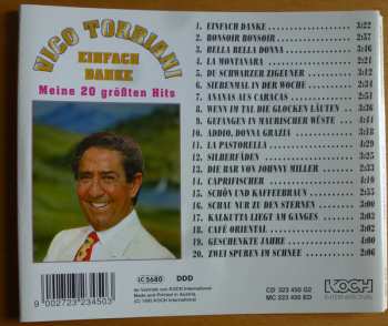 CD Vico Torriani: Einfach Danke - Meine 20 Größten Hits