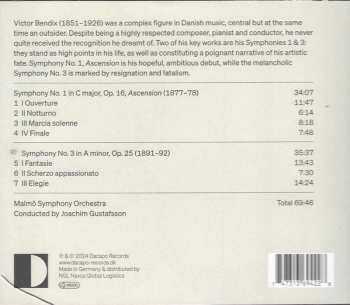 CD Victor Bendix: Symphonies 1 & 3