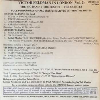 CD Victor Feldman: In London Vol. 2 Big Band: TheSextet: The Quintet