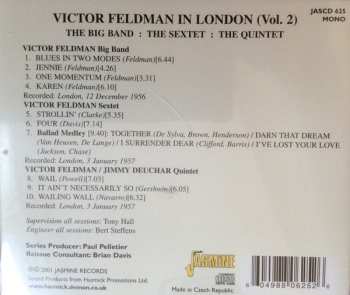 CD Victor Feldman: In London Vol. 2 Big Band: TheSextet: The Quintet